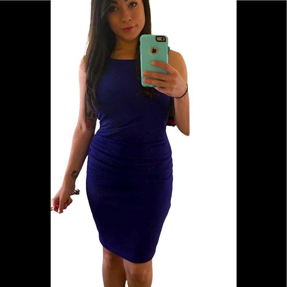 Blue body on dress